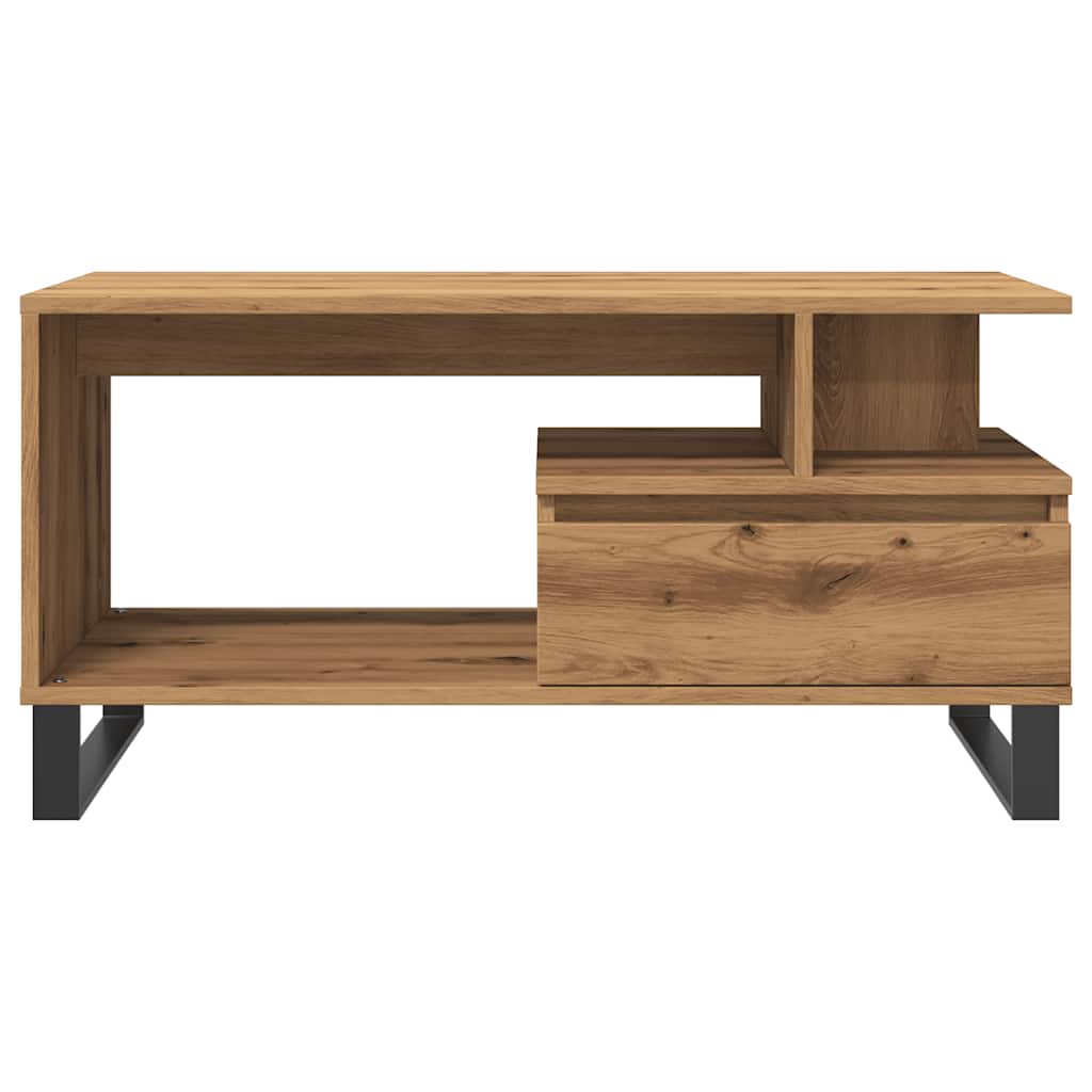 Salongbord Artisan Eik 90X49X45 Cm Konstruert Tre