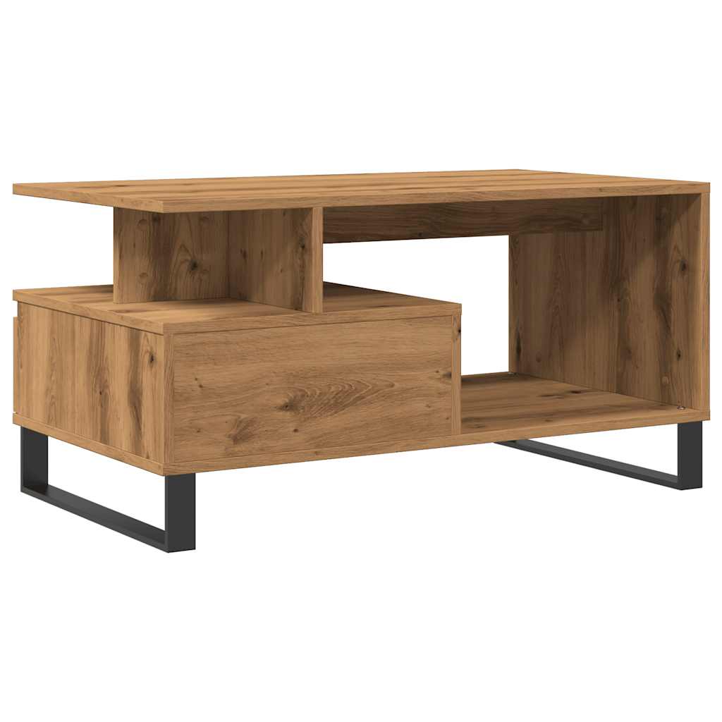 Salongbord Artisan Eik 90X49X45 Cm Konstruert Tre