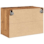Vegghengt Tv-Benk Gammelt Tre 60X30X41 Cm