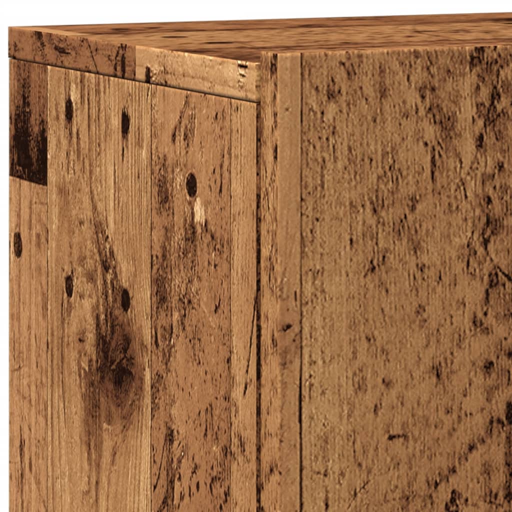 Vegghengt Tv-Benk Gammelt Tre 60X30X41 Cm