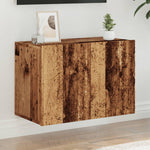 Vegghengt Tv-Benk Gammelt Tre 60X30X41 Cm