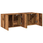 Veggmonterte Tv-Benker 2 Stk Gammelt Tre 60X30X41 Cm
