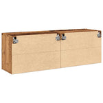 Veggmonterte Tv-Benker 2 Stk Gammelt Tre 60X30X41 Cm