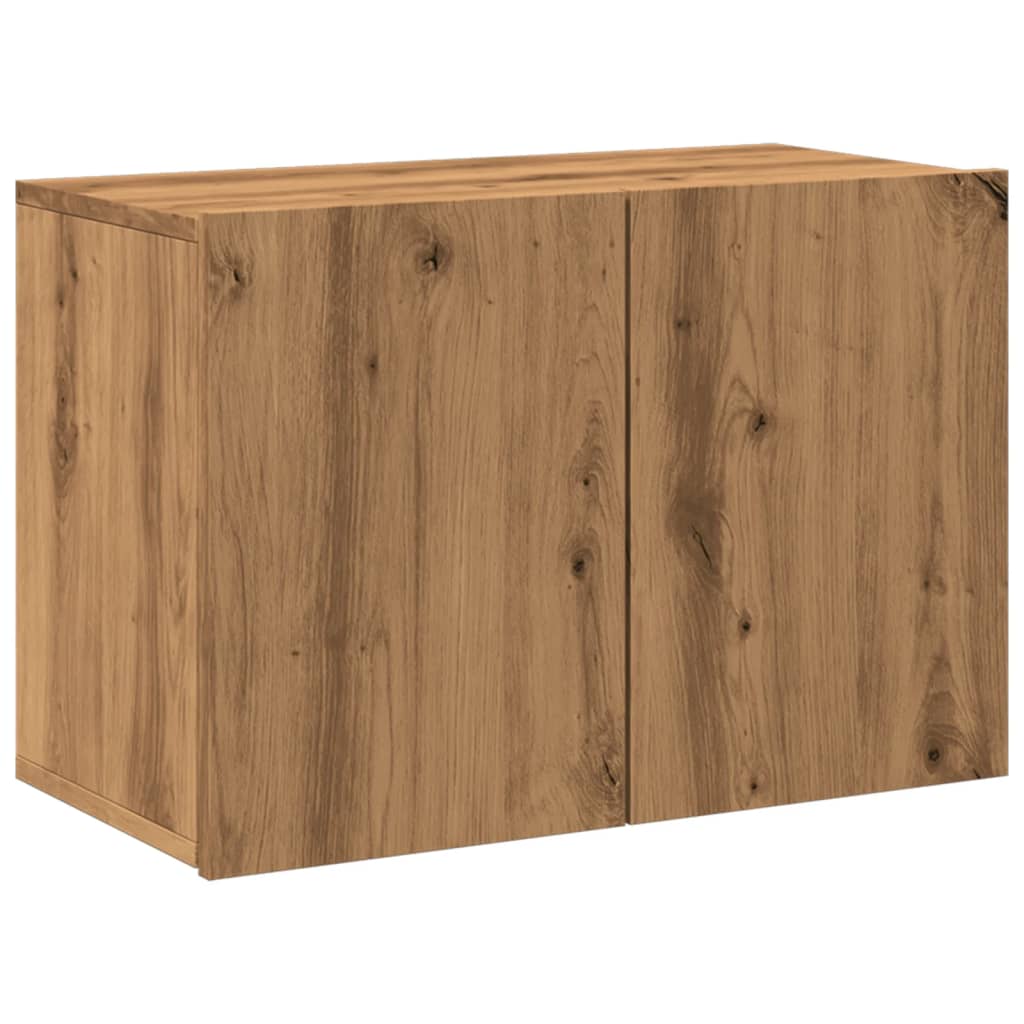 Vegghengt Tv-Benk Artisan Eik 60X30X41 Cm