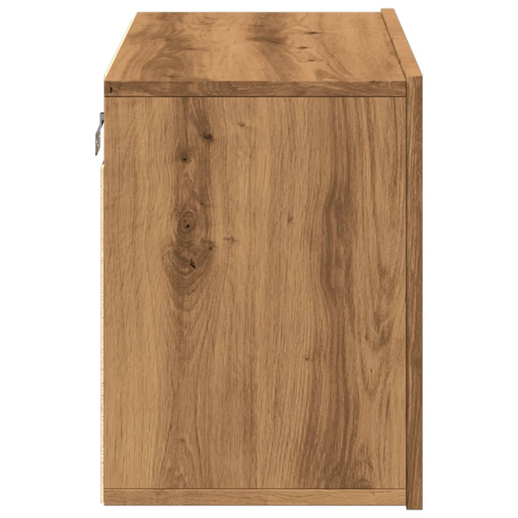 Vegghengt Tv-Benk Artisan Eik 60X30X41 Cm