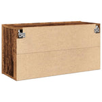 Vegghengt Tv-Benk Gammelt Tre 80X30X41 Cm
