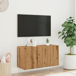Vegghengt Tv-Benk Artisan Eik 80X30X41 Cm