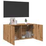 Vegghengt Tv-Benk Artisan Eik 80X30X41 Cm