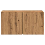 Vegghengt Tv-Benk Artisan Eik 80X30X41 Cm