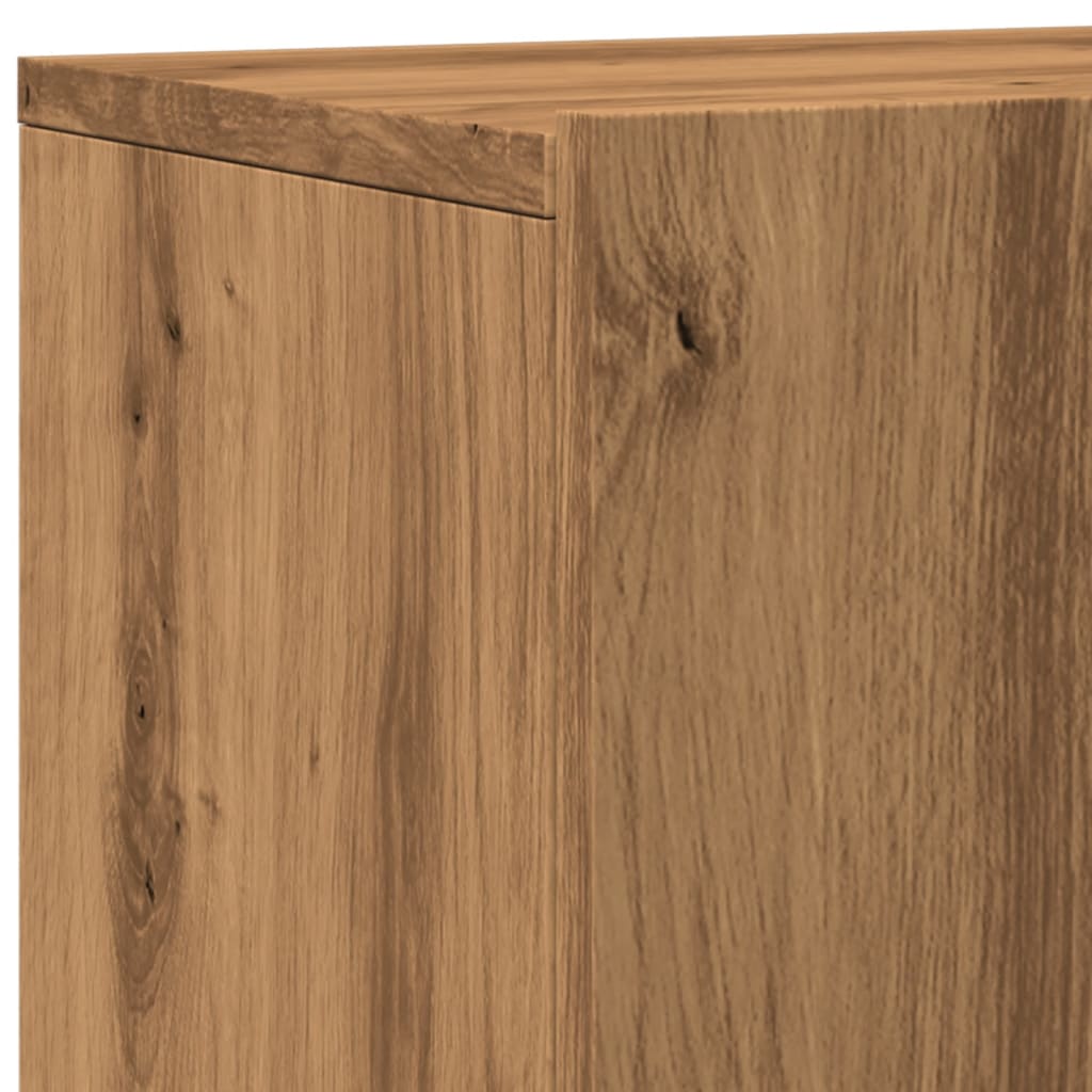 Vegghengt Tv-Benk Artisan Eik 80X30X41 Cm