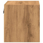 Vegghengt Tv-Benk Med Led Artisan Eik 30X28,5X30 Cm