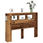 Sengegavl Med Led Gammelt Tre 140X18,5X103,5 Cm Konstruert Tre