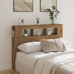 Sengegavl Med Led Artisan Eik 140X18,5X103,5 Cm Konstruert Tre