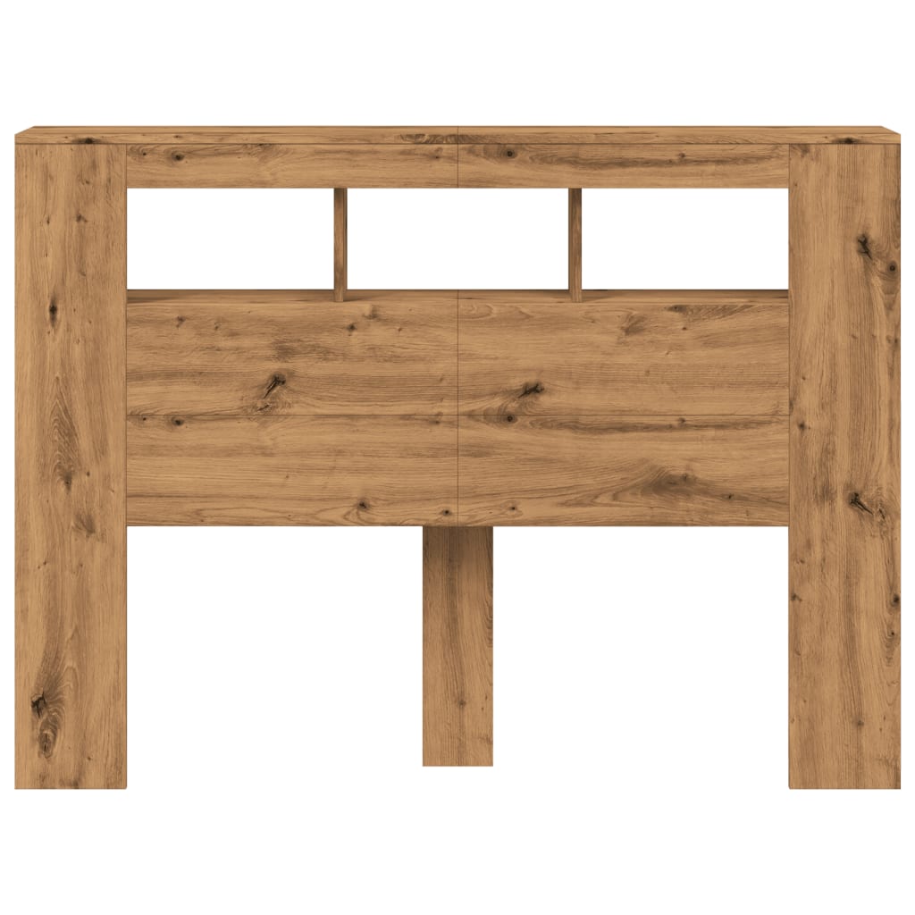 Sengegavl Med Led Artisan Eik 140X18,5X103,5 Cm Konstruert Tre
