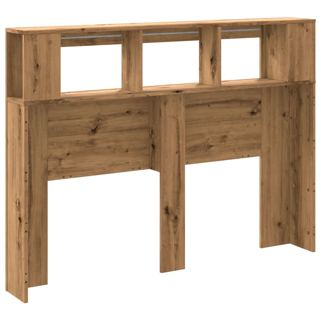 Sengegavl Med Led Artisan Eik 140X18,5X103,5 Cm Konstruert Tre
