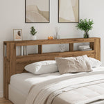Sengegavl Med Led Artisan Eik 220X18,5X103,5 Cm Konstruert Tre