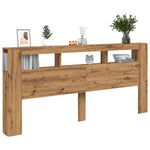 Sengegavl Med Led Artisan Eik 220X18,5X103,5 Cm Konstruert Tre