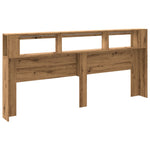 Sengegavl Med Led Artisan Eik 220X18,5X103,5 Cm Konstruert Tre