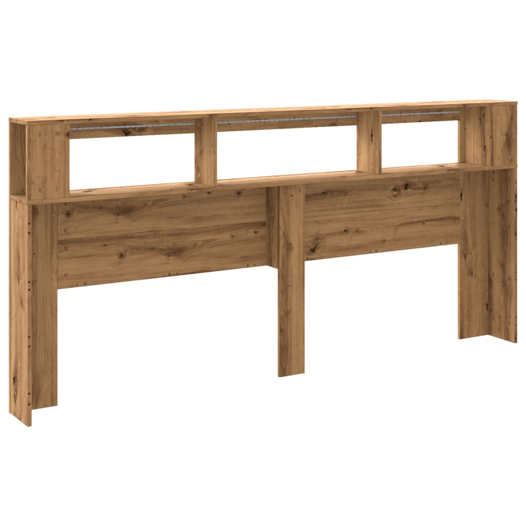 Sengegavl Med Led Artisan Eik 220X18,5X103,5 Cm Konstruert Tre