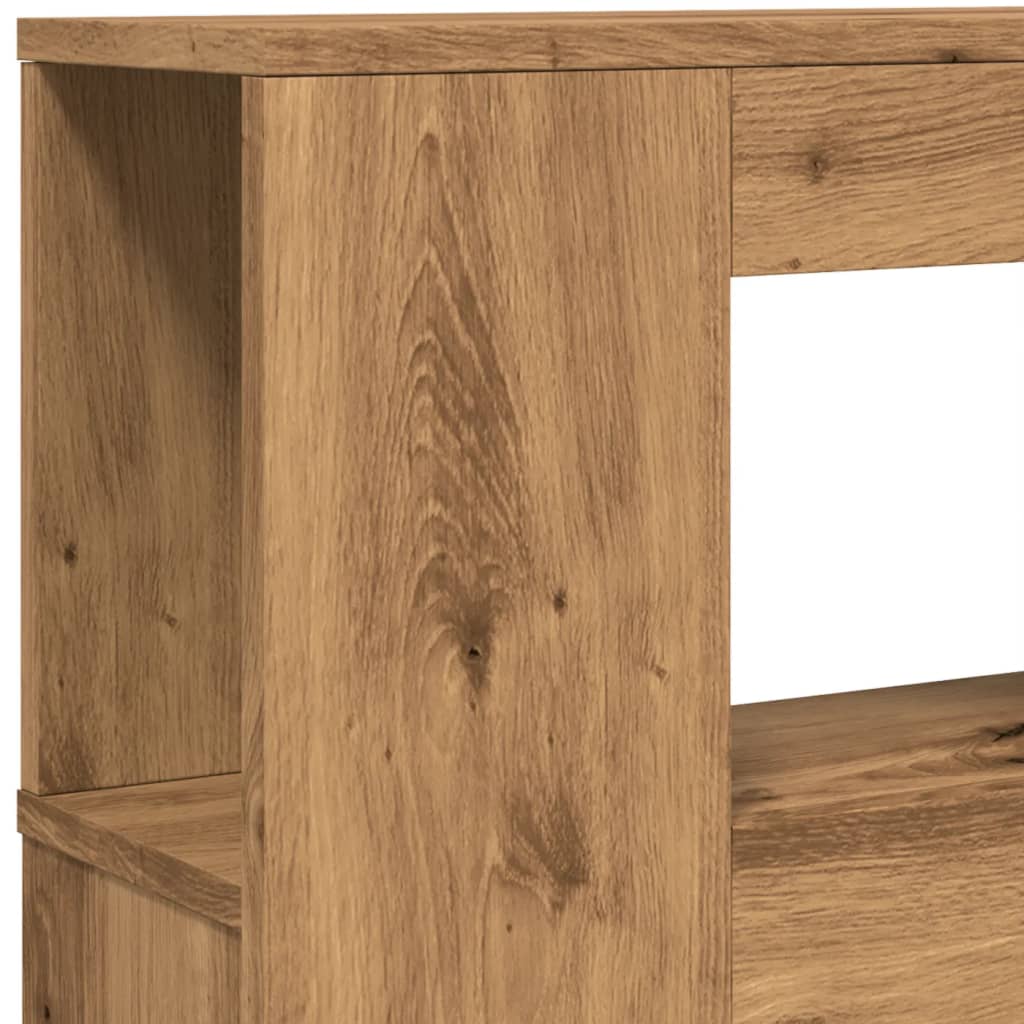 Sengegavl Med Led Artisan Eik 220X18,5X103,5 Cm Konstruert Tre