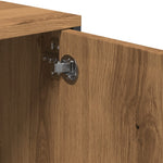 Tv-Benk Med Skuff Artisan Eik 200X25X44 Cm Konstruert Tre
