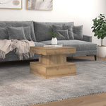 Salongbord Med Led-Lys Artisan Eik 50X50X40 Cm