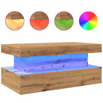 Salongbord Med Led-Lys Artisan Eik 90X50X40 Cm