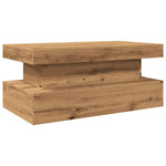 Salongbord Med Led-Lys Artisan Eik 90X50X40 Cm