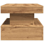 Salongbord Med Led-Lys Artisan Eik 90X50X40 Cm