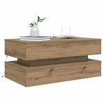 Salongbord Med Led-Lys Artisan Eik 90X50X40 Cm