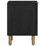 Nattbord Svart 40X33X46 Cm Heltre Mango