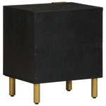 Nattbord Svart 40X33X46 Cm Heltre Mango