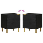 Nattbord Svart 40X33X46 Cm Heltre Mango