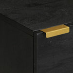 Nattbord Svart 40X33X46 Cm Heltre Mango