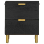 Nattbord Svart 40X33X46 Cm Heltre Mango