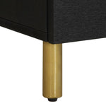 Nattbord Svart 40X33X46 Cm Heltre Mango