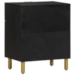 Nattbord Svart 50X33X60 Cm Konstruert Tre