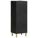 Highboard Svart 40X33X110 Cm Konstruert Tre