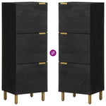 Highboard Svart 40X33X110 Cm Konstruert Tre