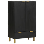 Highboard Svart 60X33X100 Cm Konstruert Tre