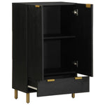 Highboard Svart 60X33X100 Cm Konstruert Tre