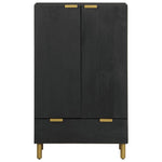 Highboard Svart 60X33X100 Cm Konstruert Tre