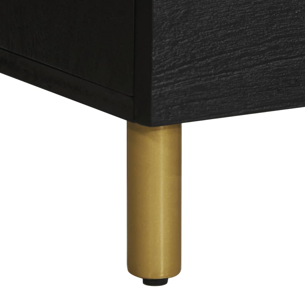 Highboard Svart 60X33X100 Cm Konstruert Tre