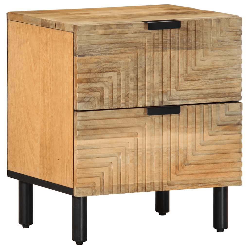Nattbord Brun 40X33X46 Cm Heltre Mango