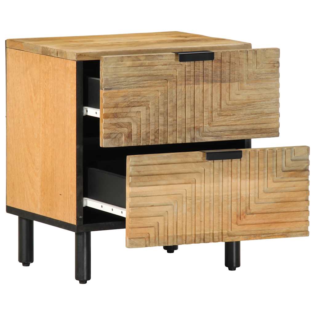 Nattbord Brun 40X33X46 Cm Heltre Mango