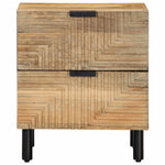 Nattbord Brun 40X33X46 Cm Heltre Mango