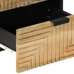 Nattbord Brun 40X33X46 Cm Heltre Mango