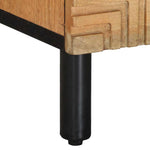 Nattbord Brun 40X33X46 Cm Heltre Mango