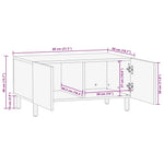 Salongbord Brun 80X50X40 Cm Heltre Furu