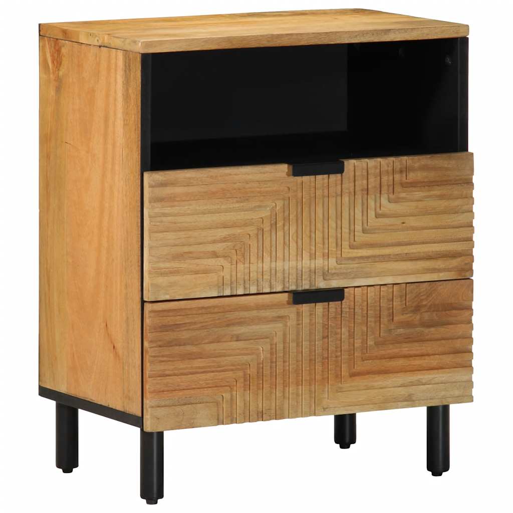Nattbord Brun 50X33X60 Cm Heltre Mango